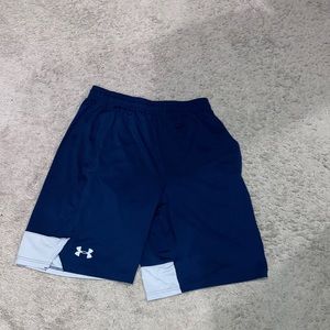 Navy blue underarmor shorts
